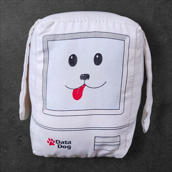 Vintage Data Dog Plush 1990s Apple Retro Computer Ad Toy Rare Collectible - Picture 2 of 9